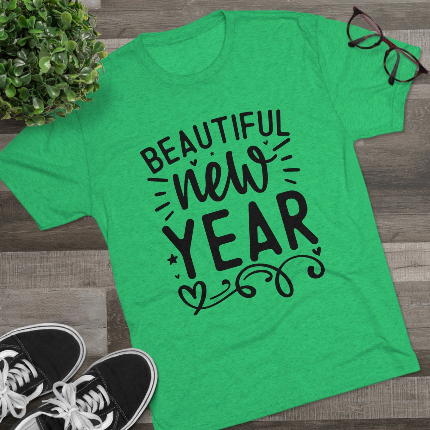 Beautiful New Year Unisex Tri-Blend Crew Tee