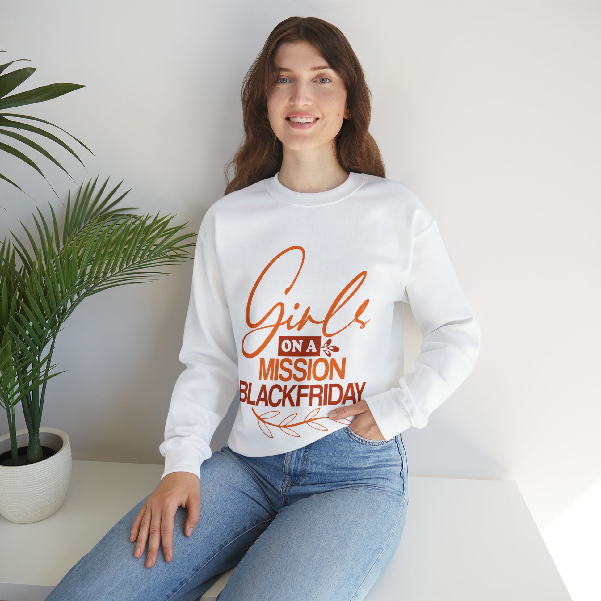 Girls on Mission -Girls Heavy Blend™ Crewneck Sweatshirt image
