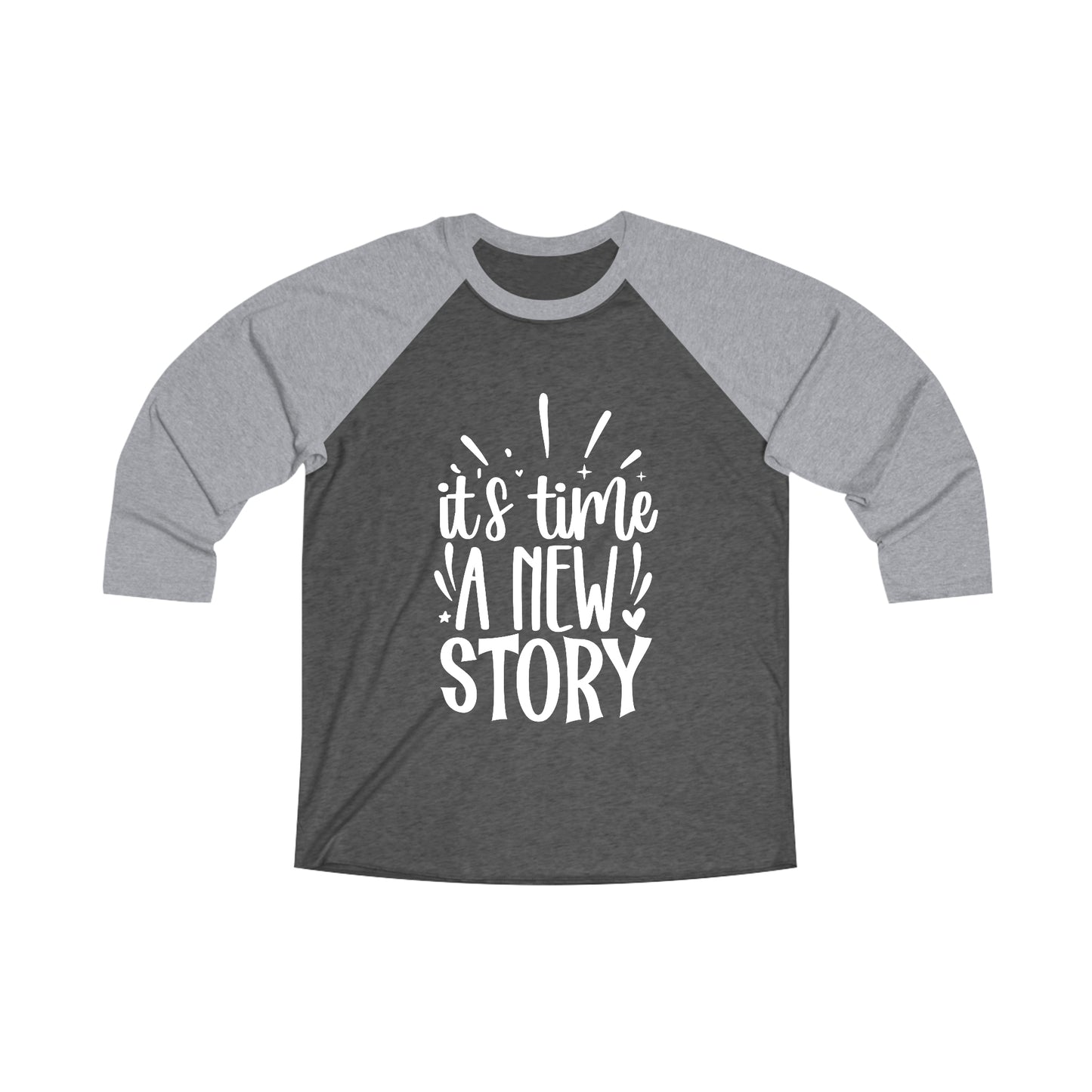 New Story Unisex Tri-Blend 3\4 Raglan Tee