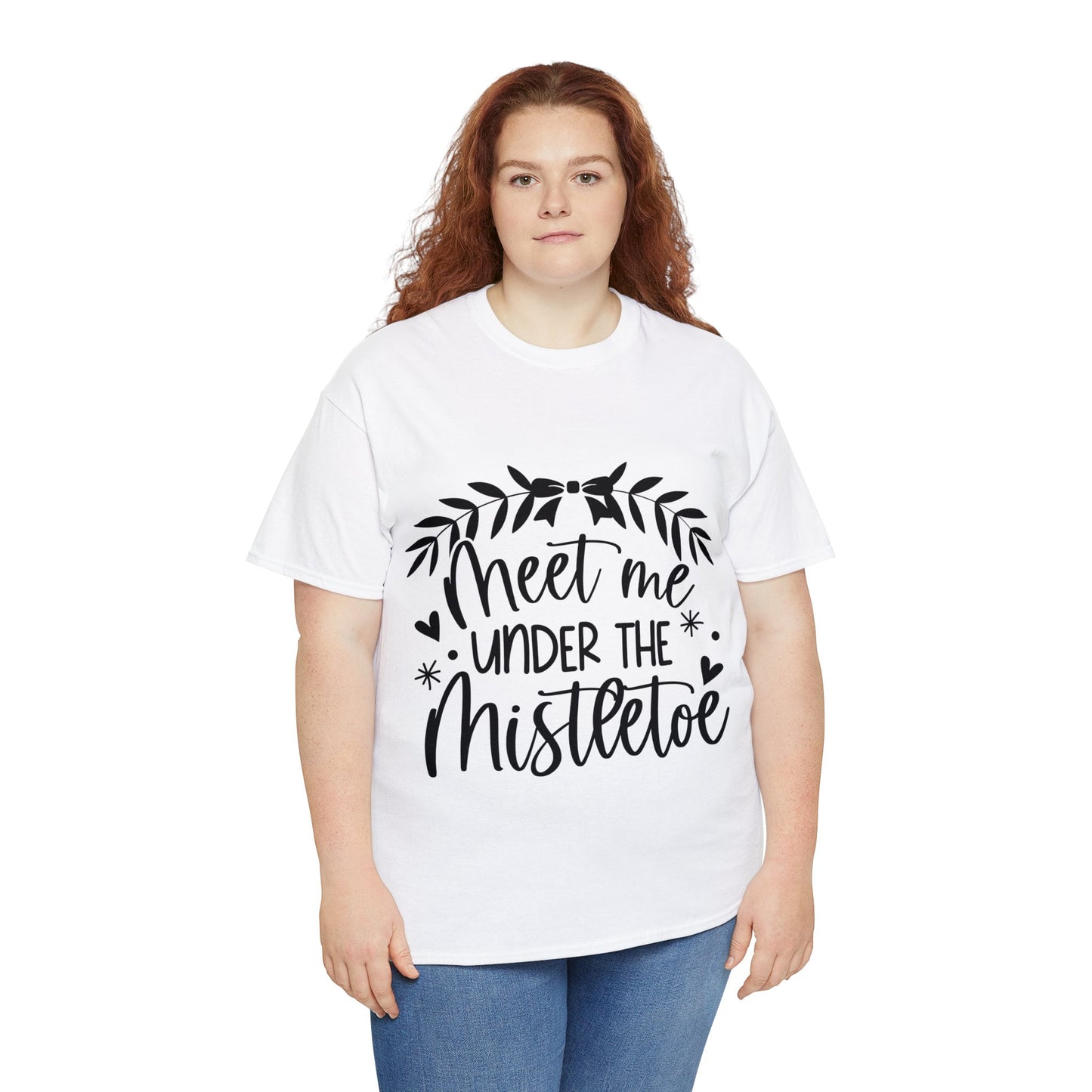 Meet me under Misteetoe Unisex Heavy Cotton Tee