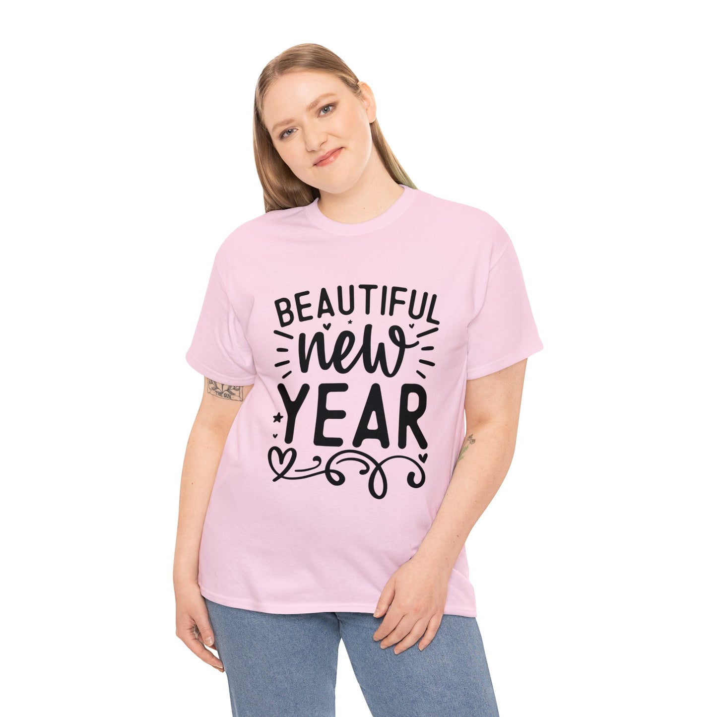 Beautiful New Year Unisex Heavy Cotton Tee