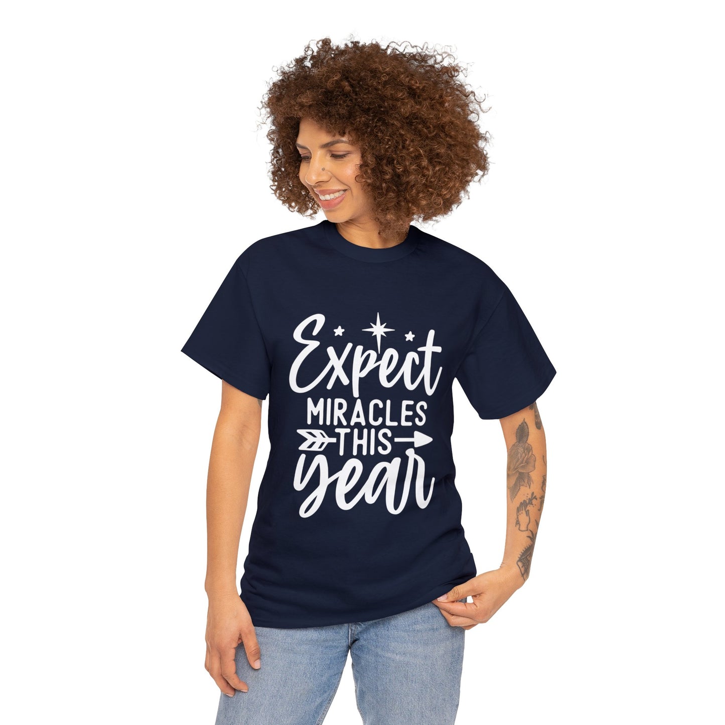 Expect Miracles Unisex Heavy Cotton Tee