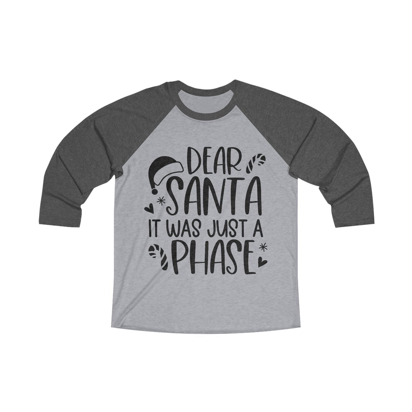 It was a Phase Unisex Tri-Blend 3\4 Raglan Tee