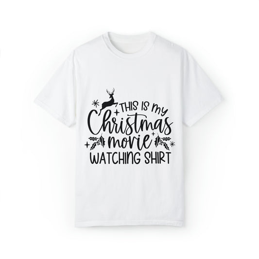 Christmas Movie Unisex Garment-Dyed T-shirt image