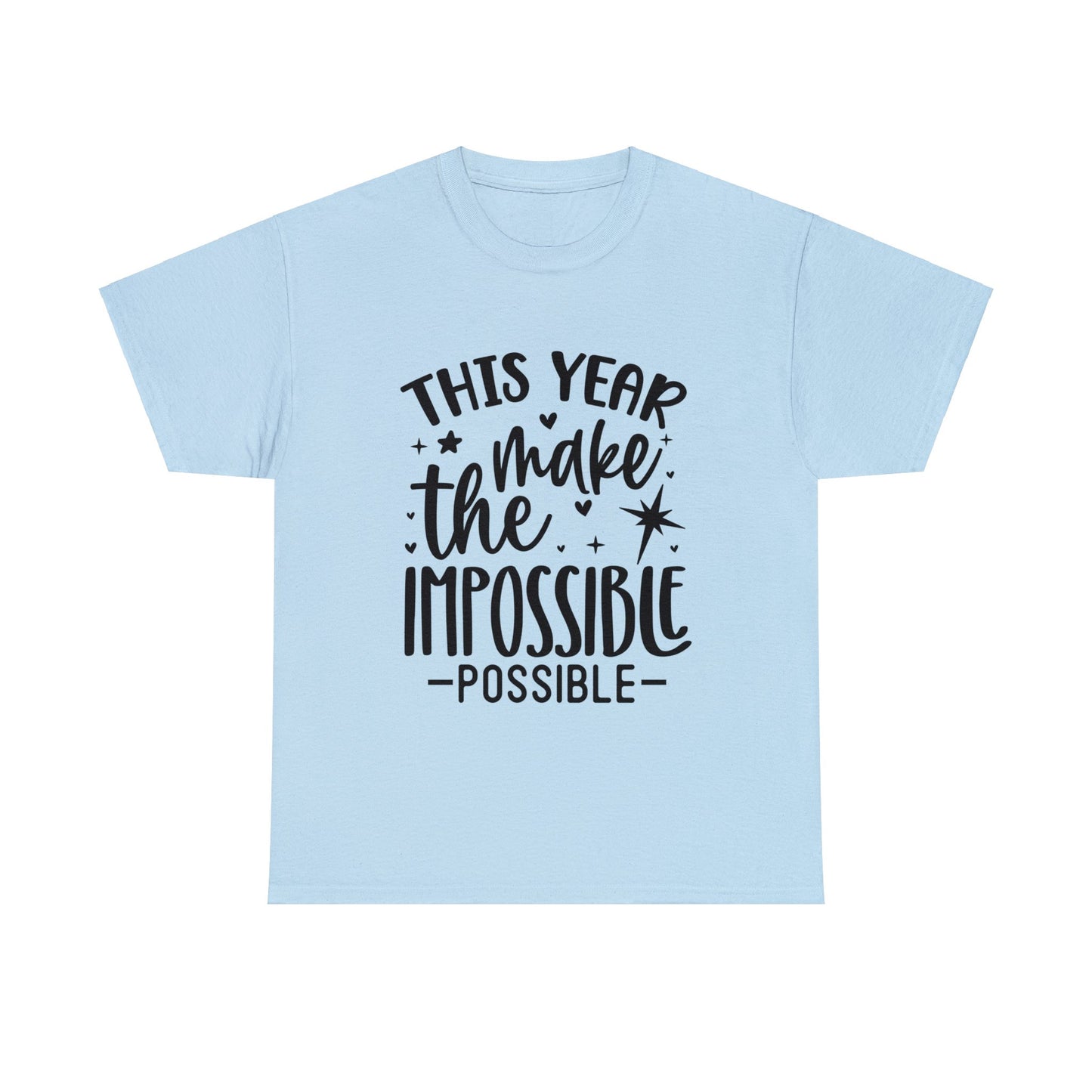 Impossible Possible Unisex Heavy Cotton Tee