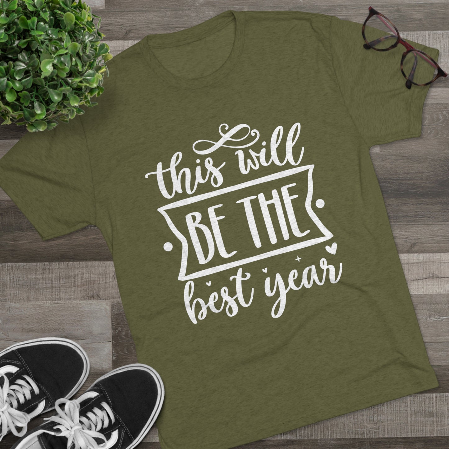 The Best Year Unisex Tri-Blend Crew Tee