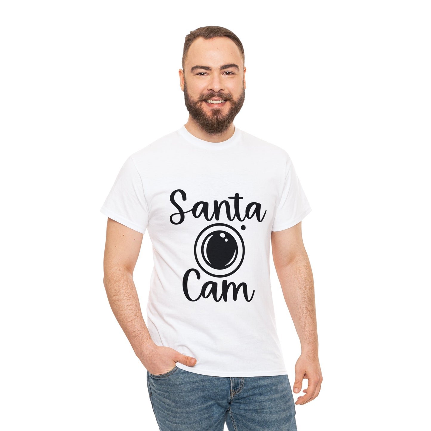 Santa Cam Unisex Heavy Cotton Tee image