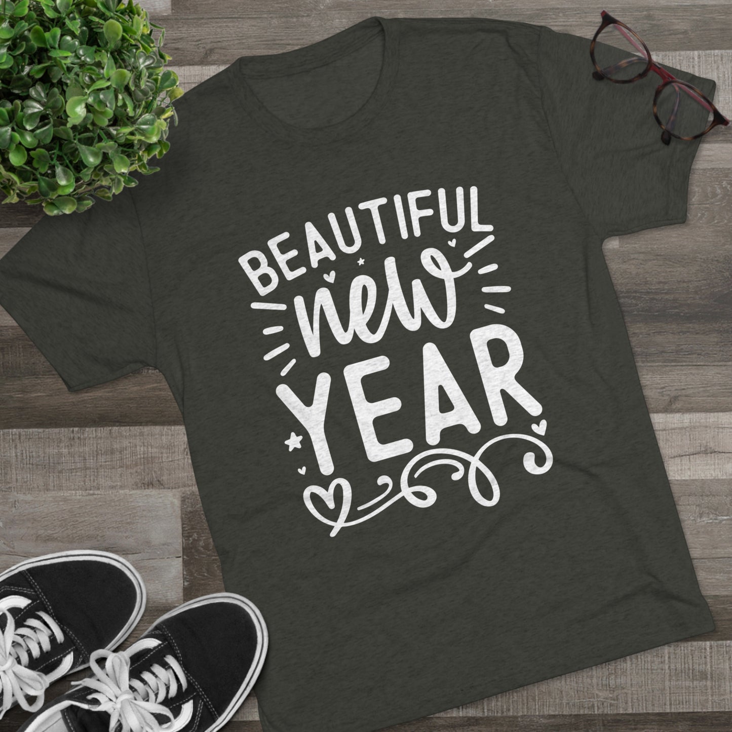 Beautiful New Year Unisex Tri-Blend Crew Tee