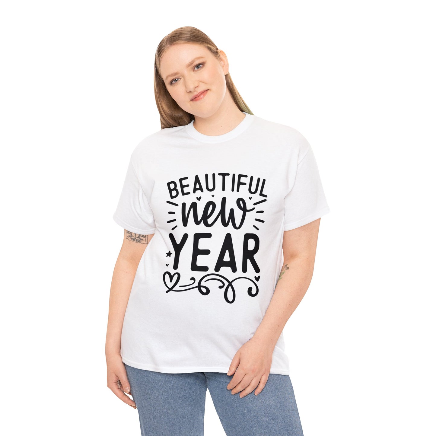 Beautiful New Year Unisex Heavy Cotton Tee