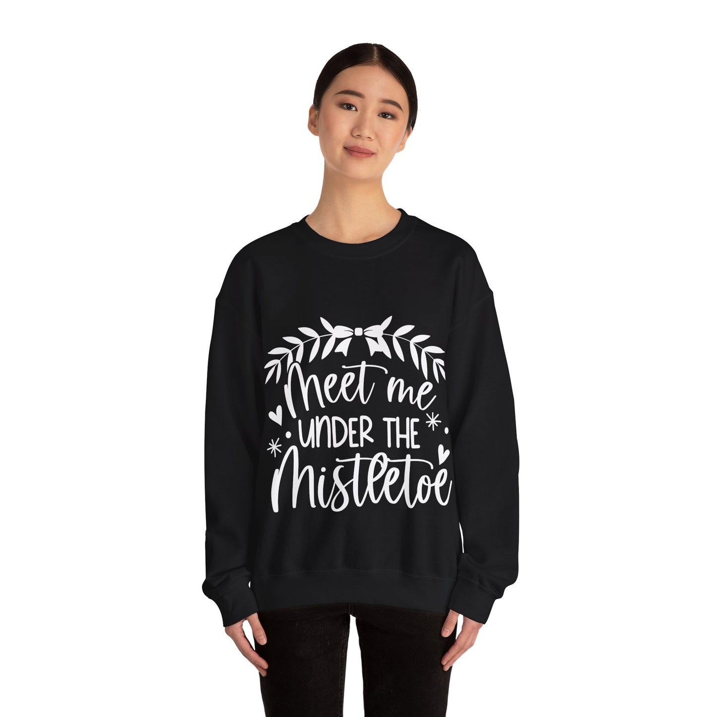 Meet me under Misteetoe Unisex Heavy Blend™ Crewneck Sweatshirt