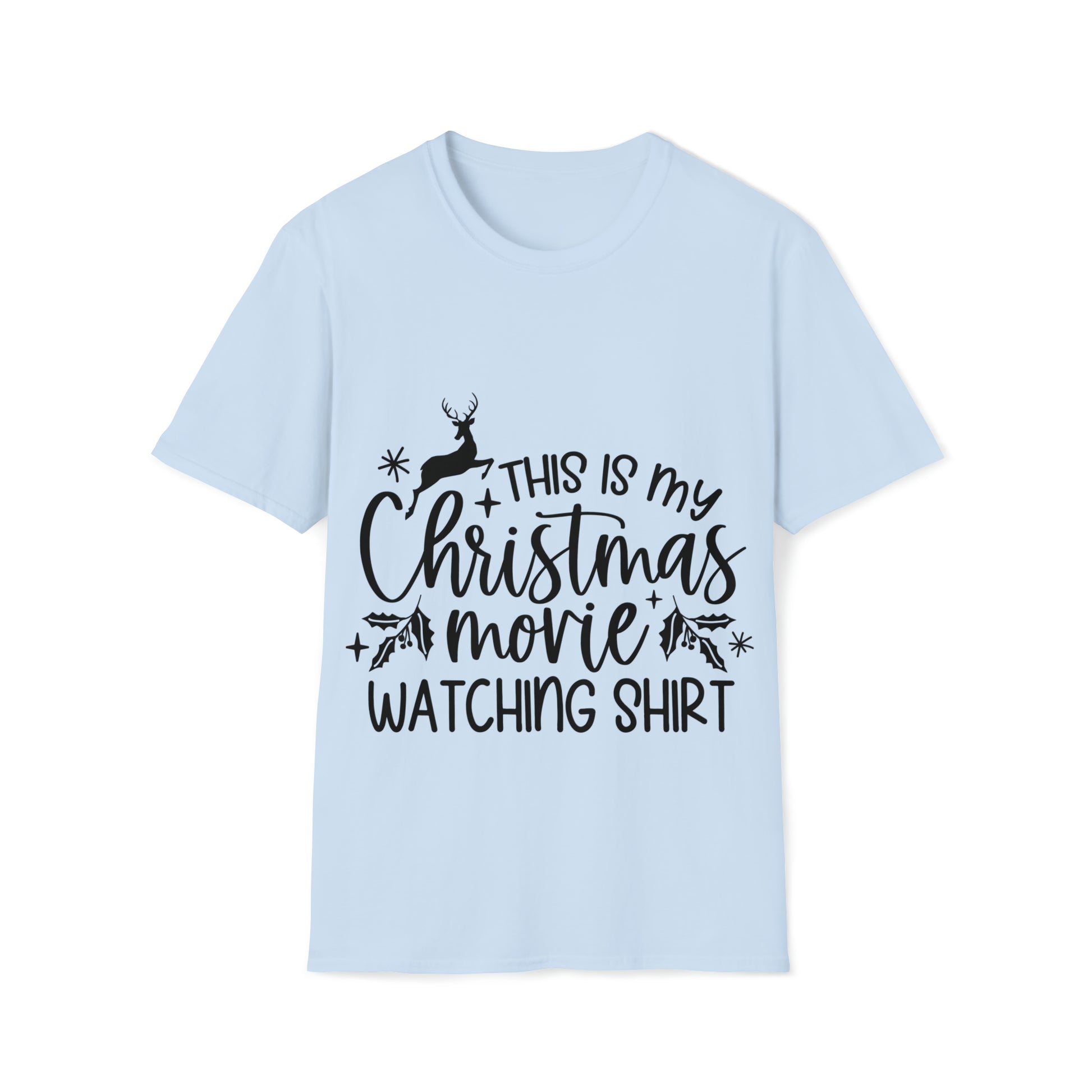 Christmas Movie Watching Unisex Softstyle T-Shirt image