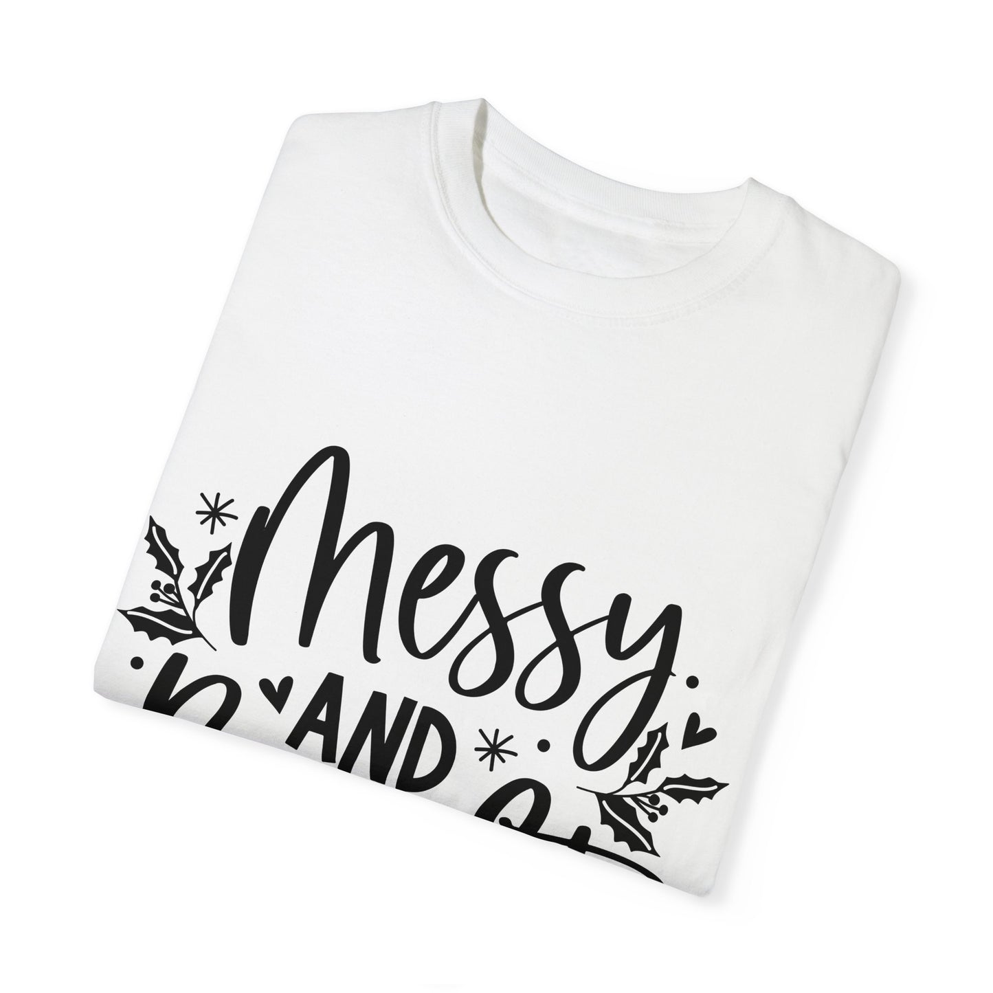 Messy & Bright Unisex Garment-Dyed T-shirt