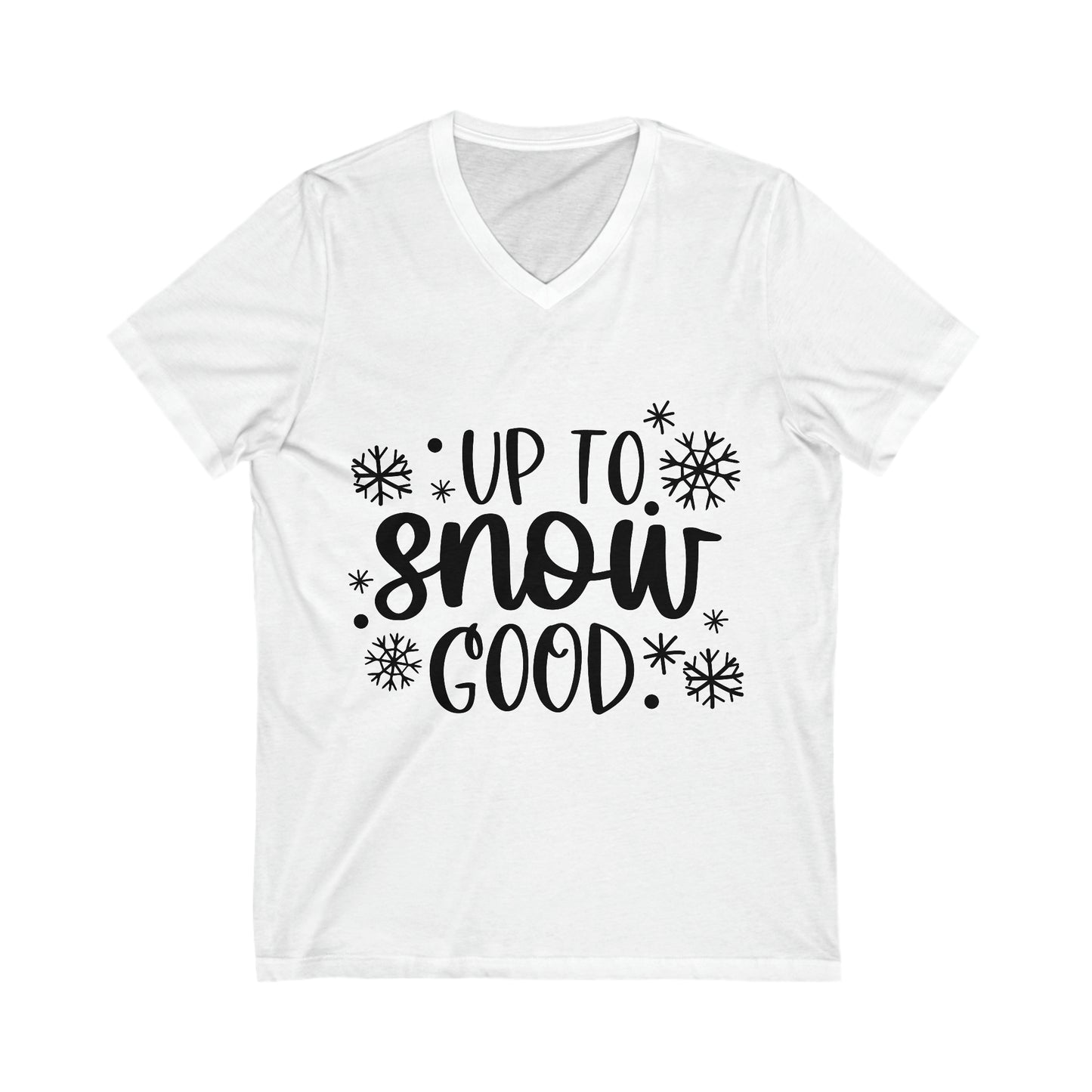 Good Snow Unisex Jersey Short Sleeve V-Neck Tee