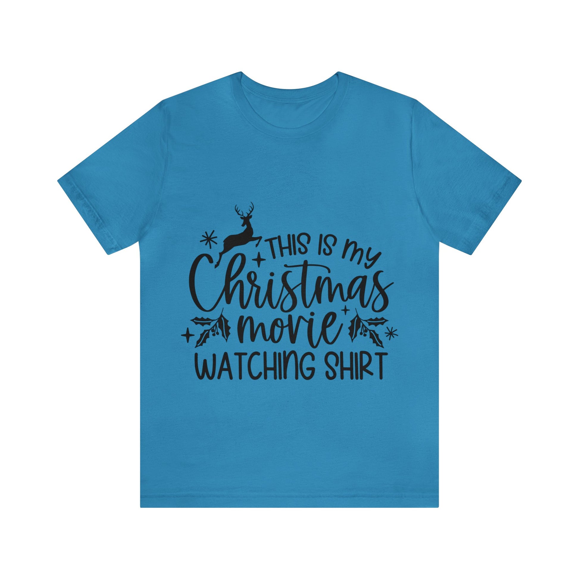 Christmas Movie Watching Unisex Jersey Short Sleeve Tee image