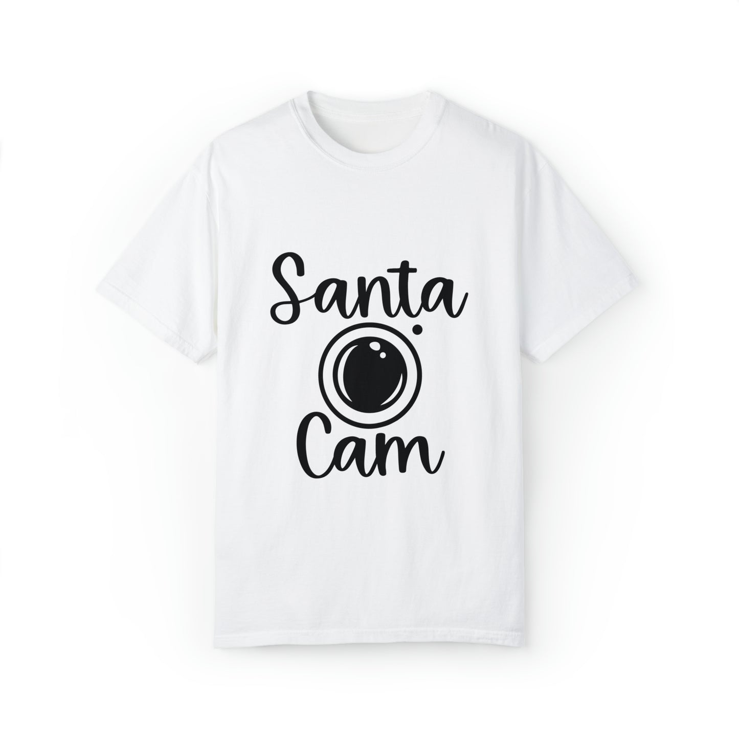 Santa Cam Unisex Garment-Dyed T-shirt image