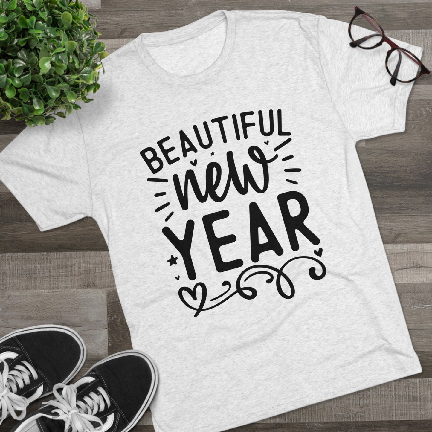 Beautiful New Year Unisex Tri-Blend Crew Tee