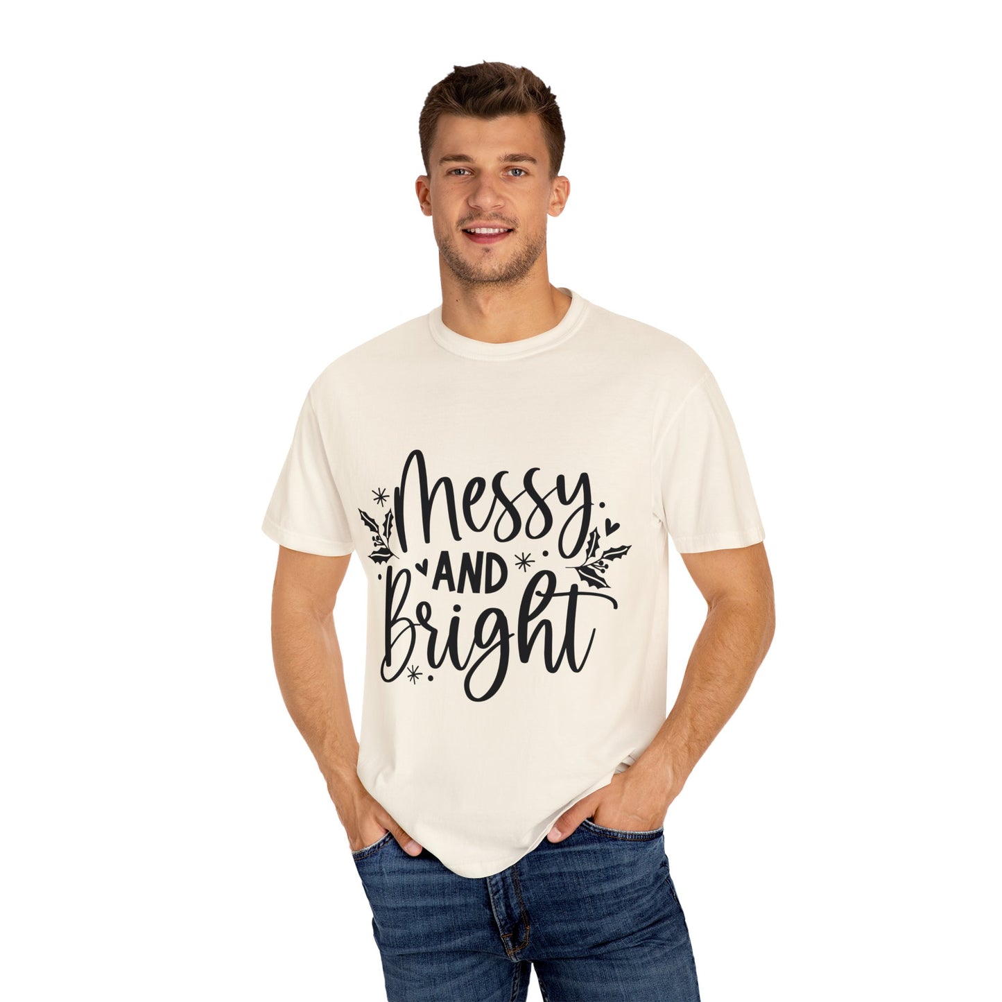 Messy & Bright Unisex Garment-Dyed T-shirt