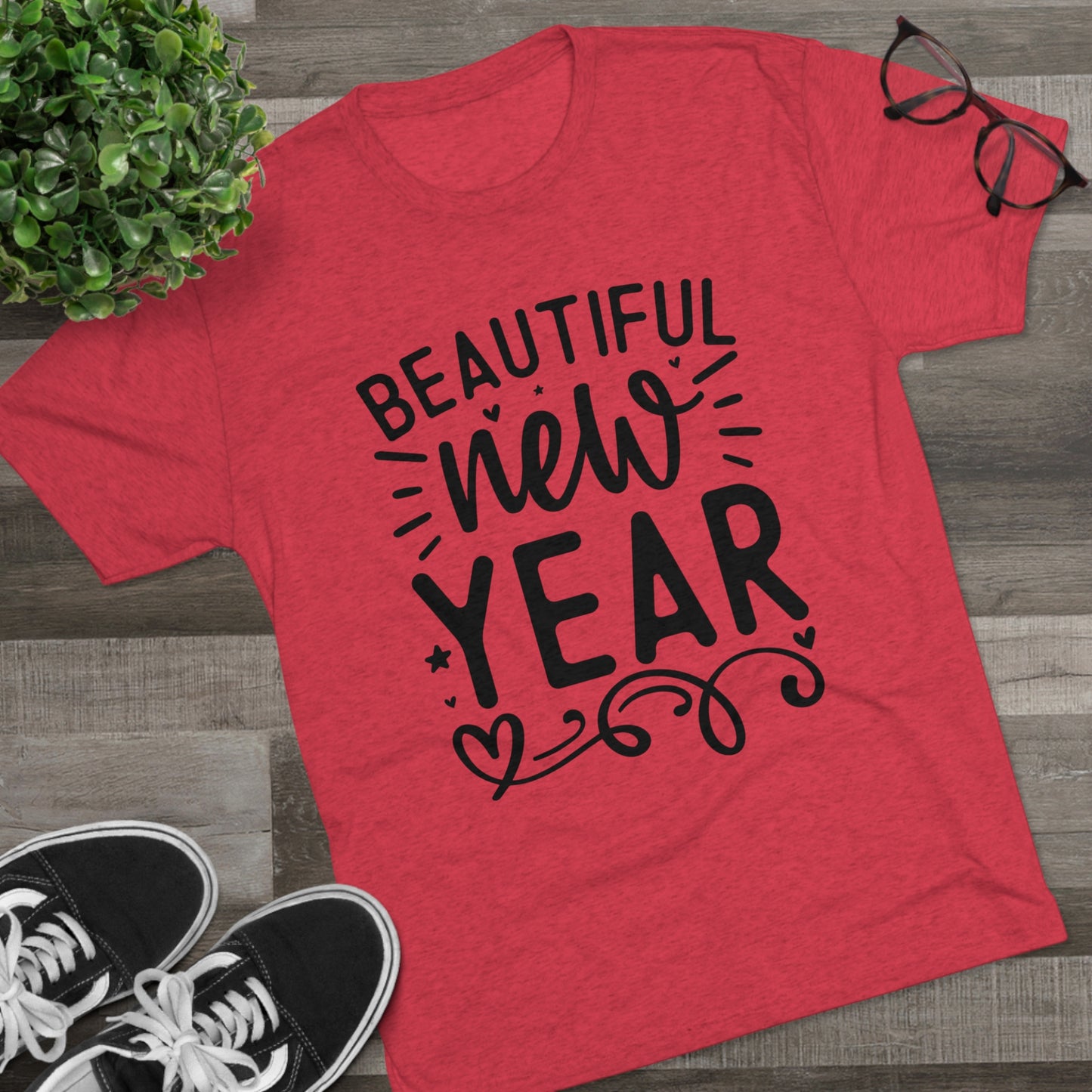 Beautiful New Year Unisex Tri-Blend Crew Tee