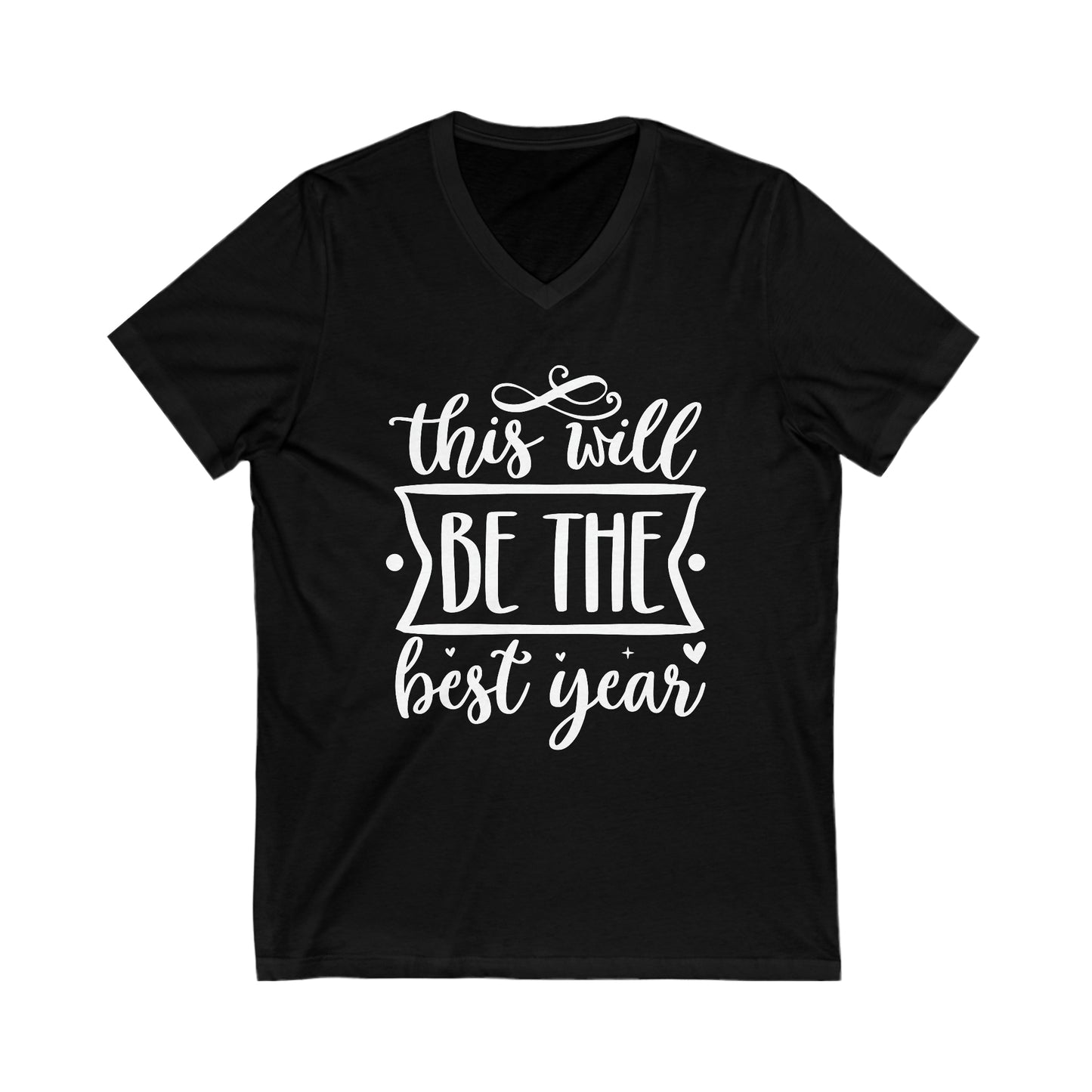 The Best Year Unisex Jersey Short Sleeve V-Neck Tee