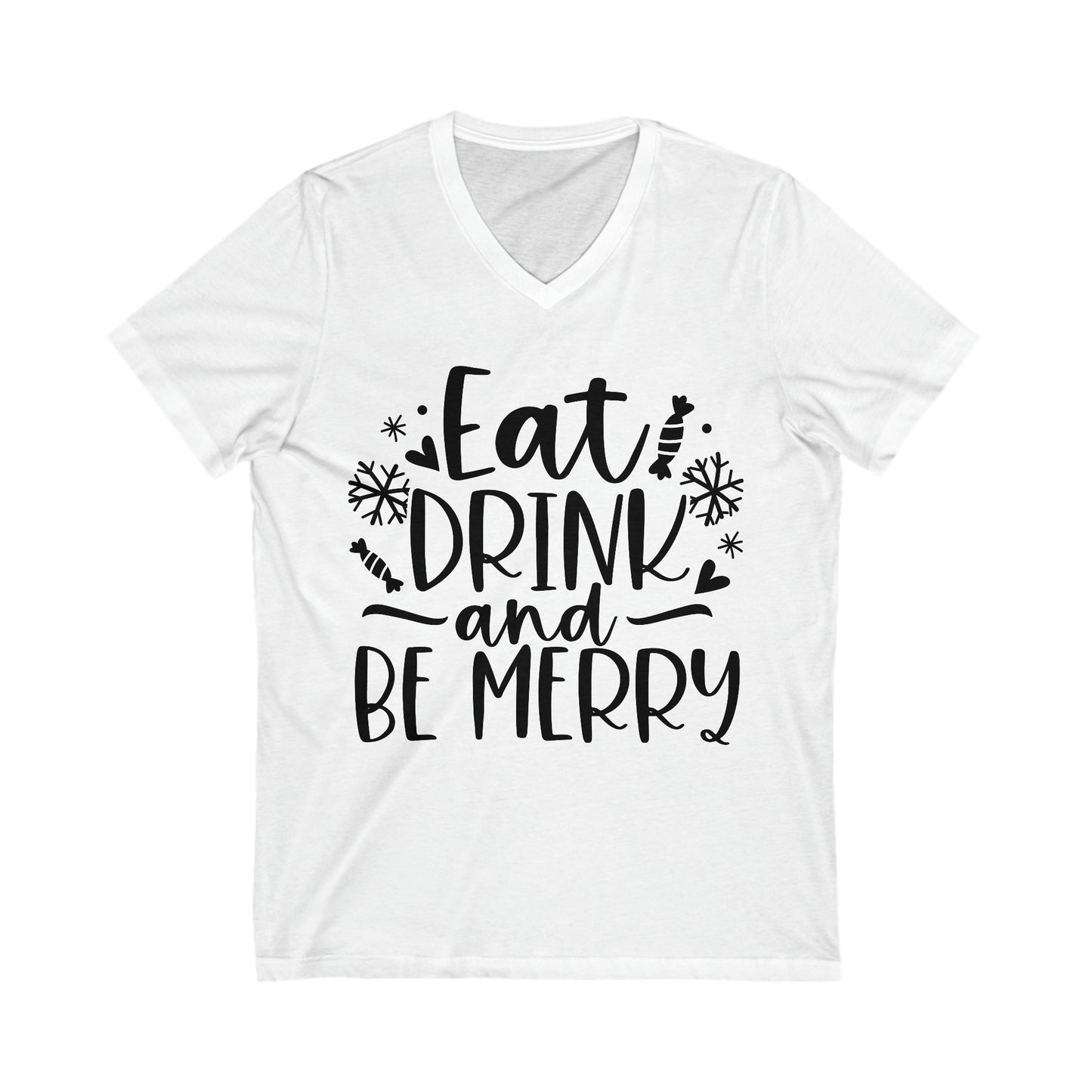 Eat & Drink Unisex Jersey Short Sleeve V-Neck Tee