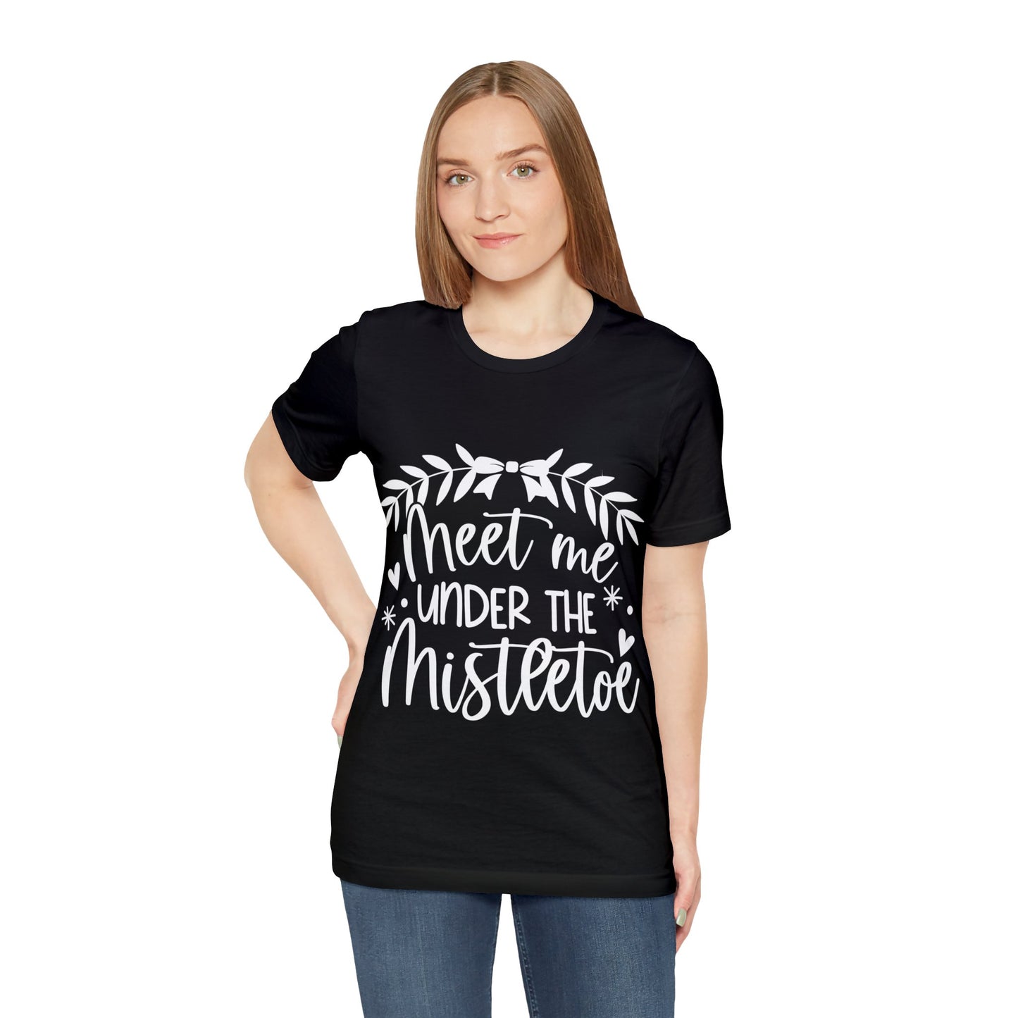 Meet me under Misteetoe Unisex Jersey Short Sleeve Tee