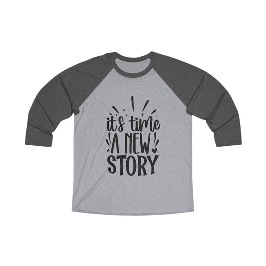 New Story Unisex Tri-Blend 3\4 Raglan Tee