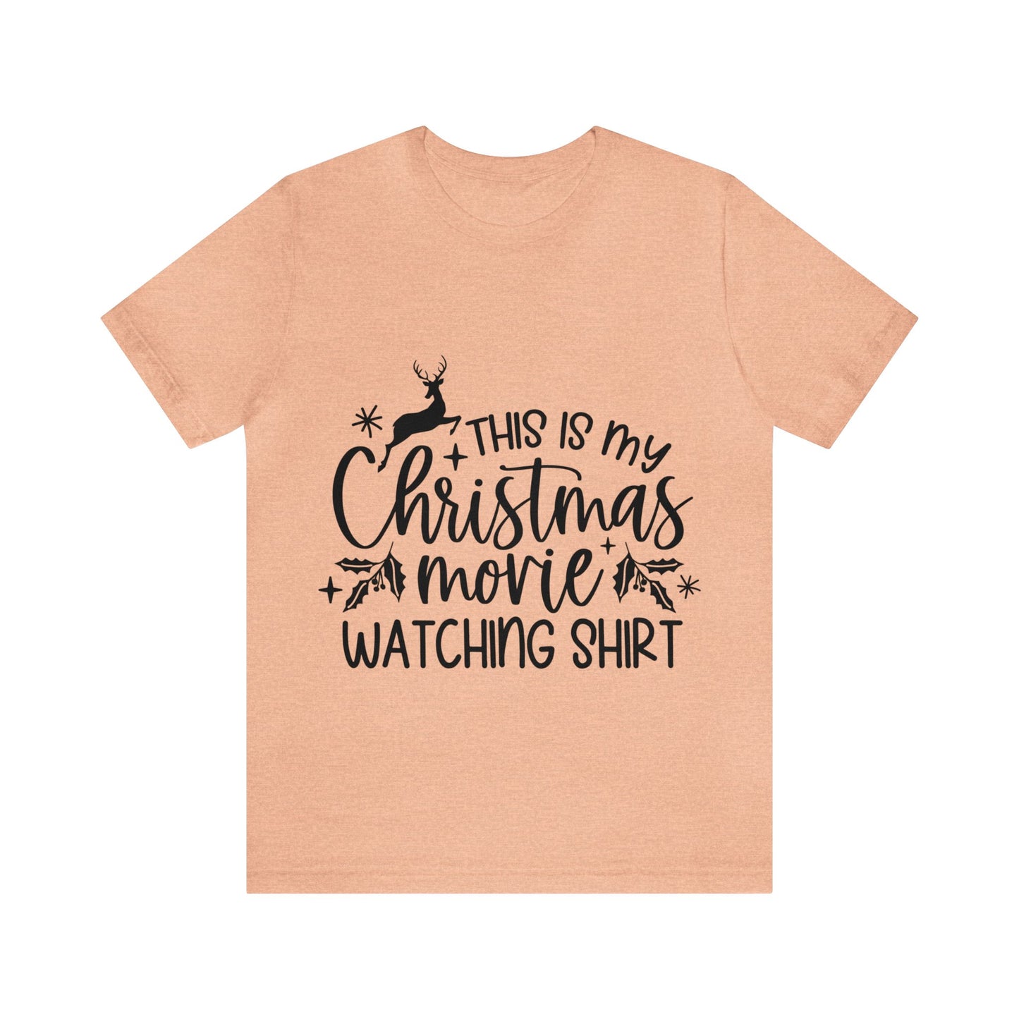 Christmas Movie Watching Unisex Jersey Short Sleeve Tee image