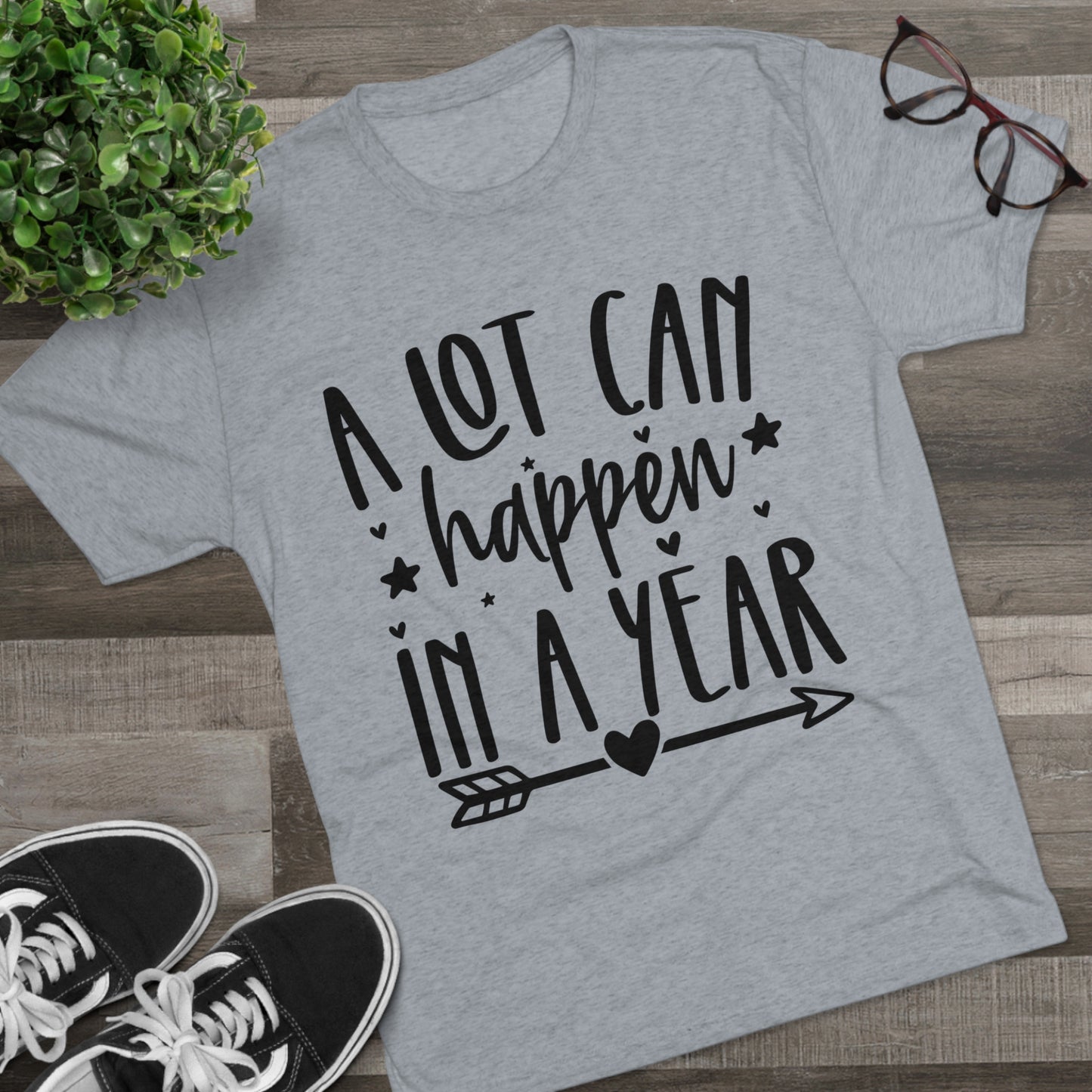 A Lot Can Happen Unisex Tri-Blend Crew Tee