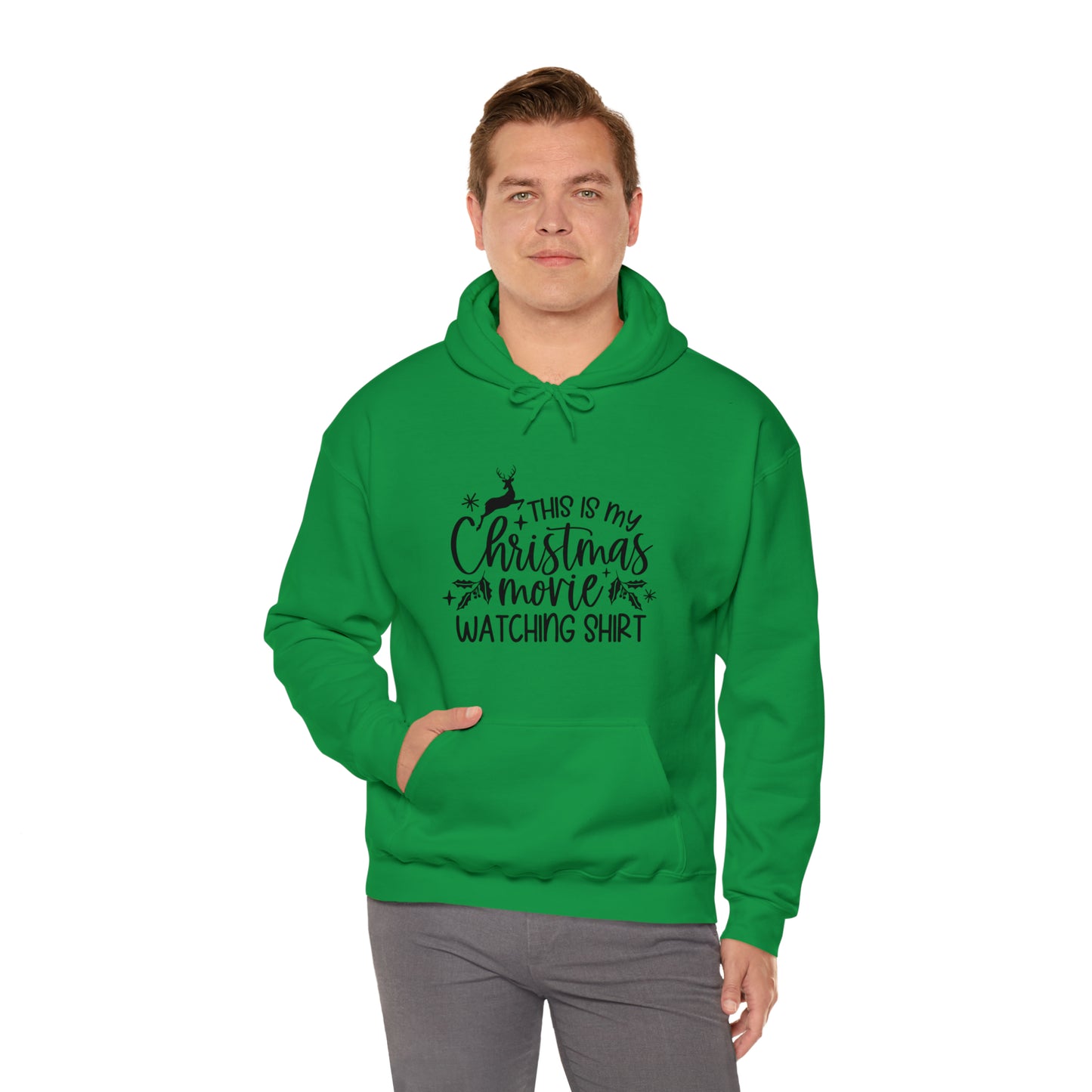 Christmas Movie Watching Unisex Heavy Blend™ Hooded Sweatshirt image