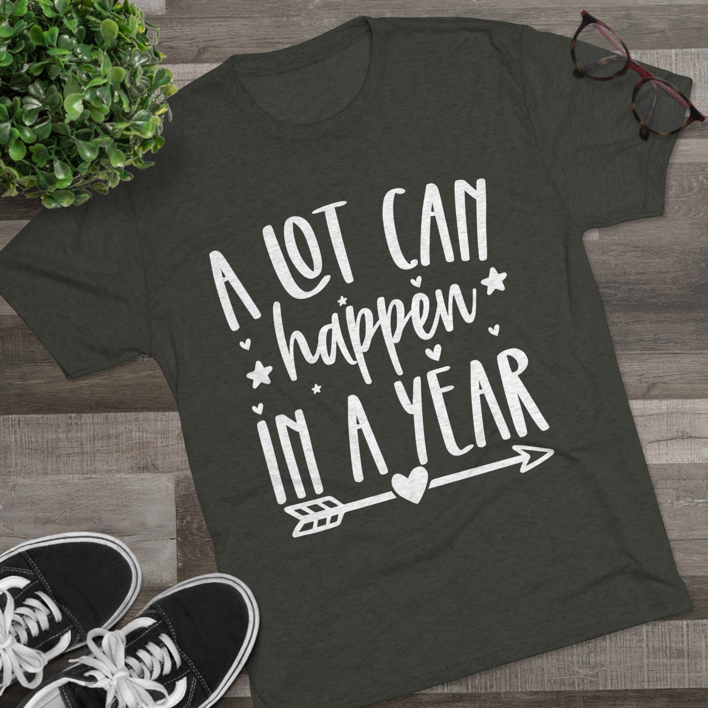 A Lot Can Happen Unisex Tri-Blend Crew Tee