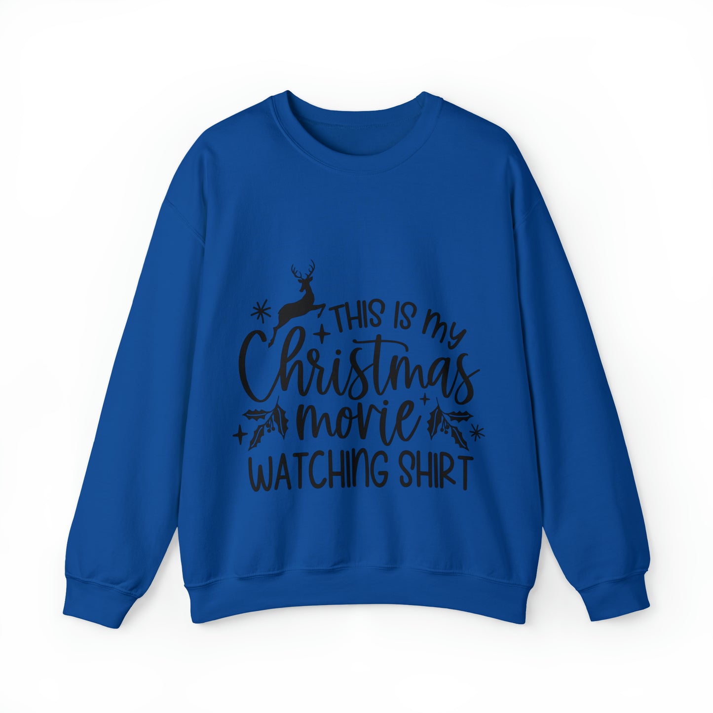 Christmas Movie Watching Unisex Heavy Blend™ Crewneck Sweatshirt image