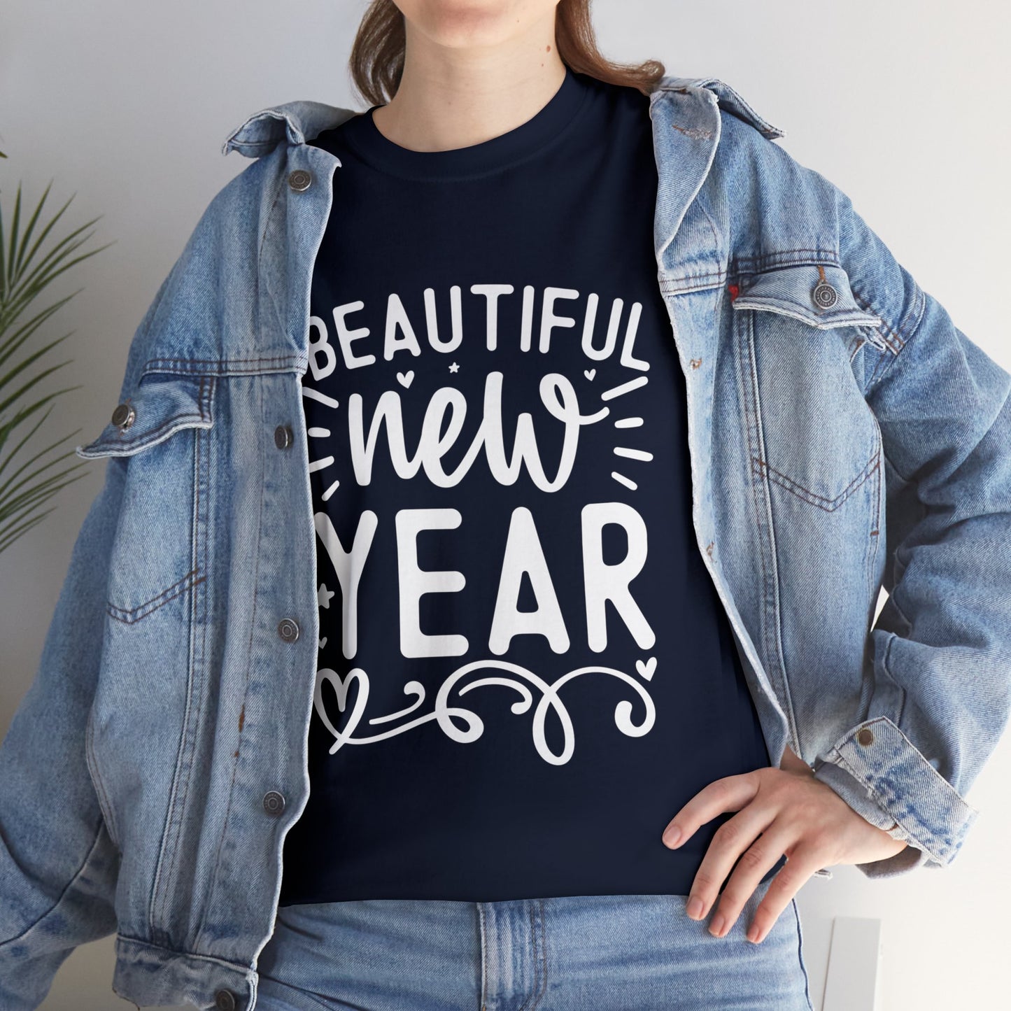 Beautiful New Year Unisex Heavy Cotton Tee