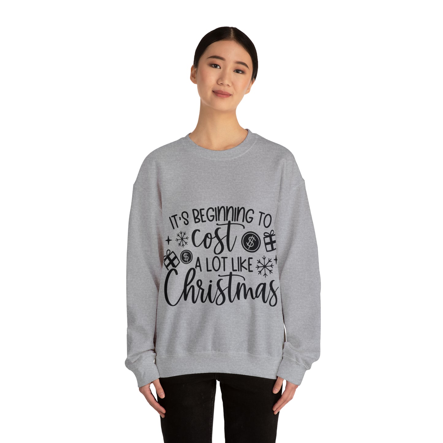 Beginning to Cost a lot like Christmas Unisex Heavy Blend™ Crewneck Sweatshirt image