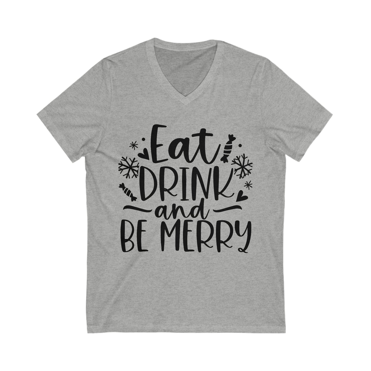 Eat & Drink Unisex Jersey Short Sleeve V-Neck Tee