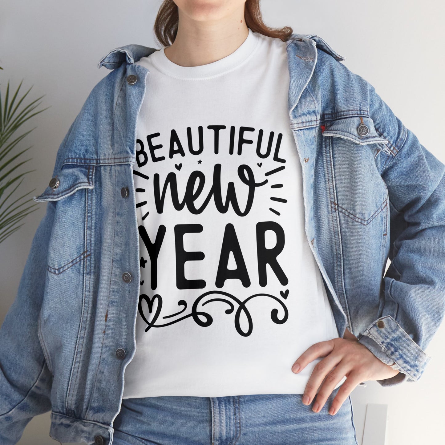 Beautiful New Year Unisex Heavy Cotton Tee