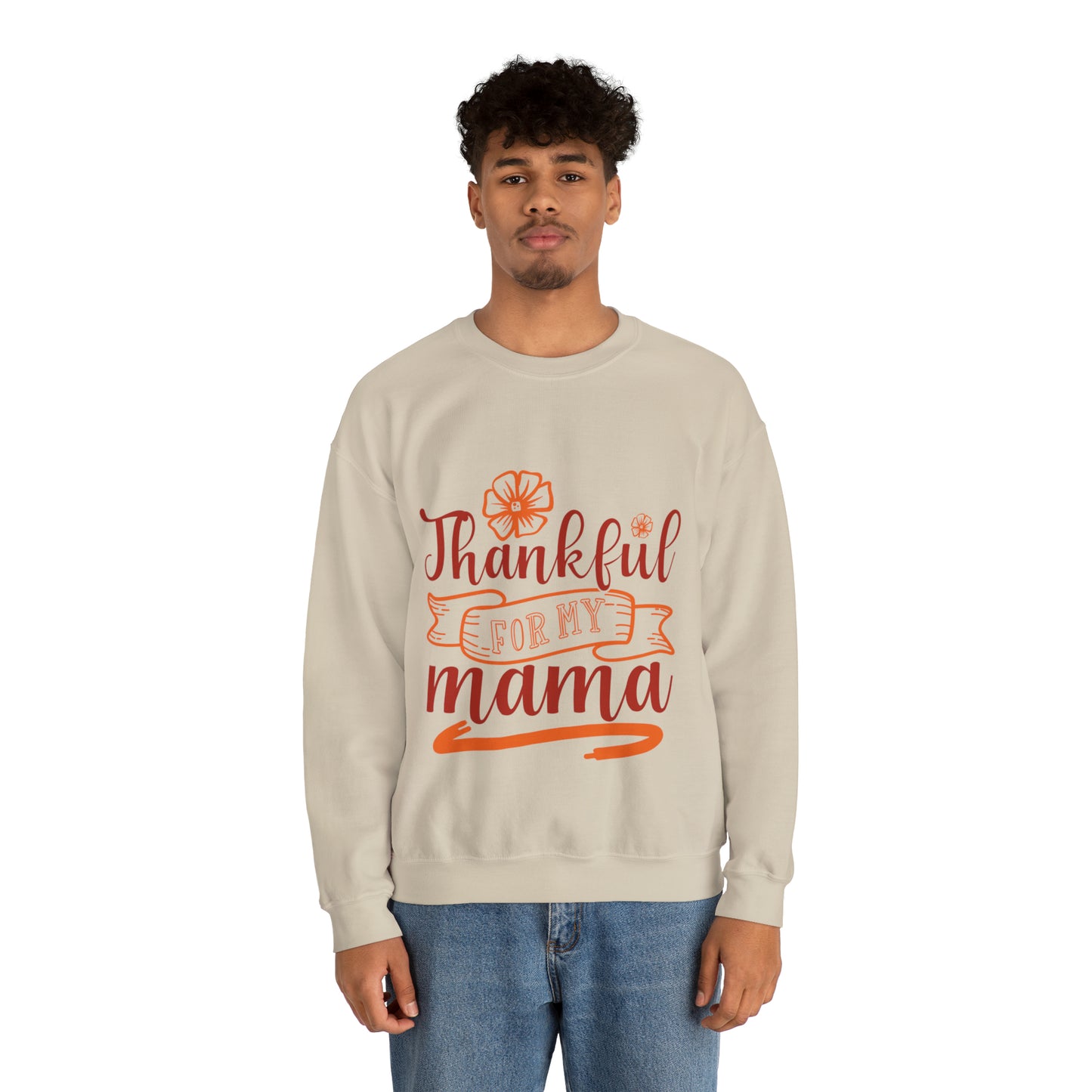 Thankful for Mama Unisex Heavy Blend™ Crewneck Sweatshirt image
