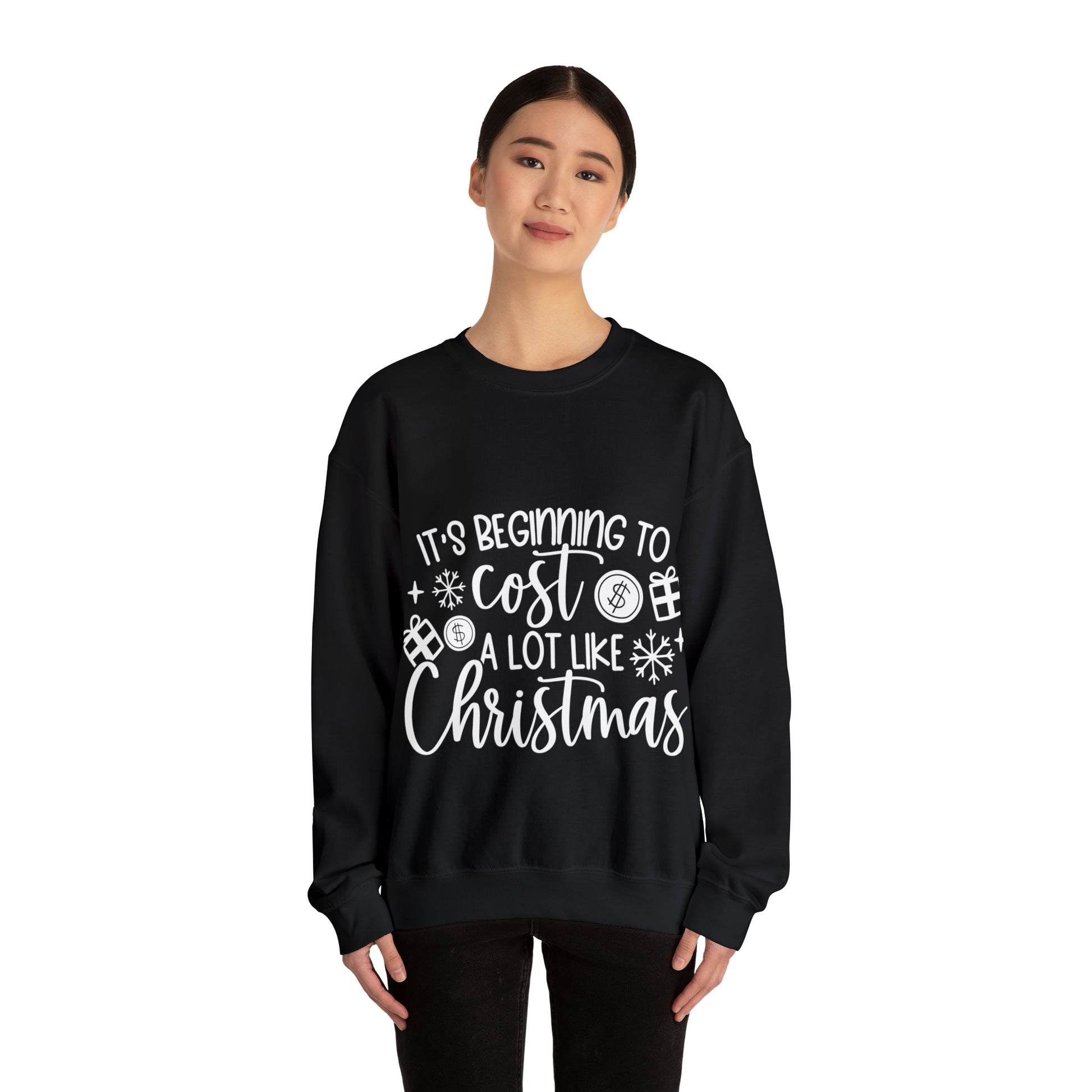 Beginning to Cost a lot like Christmas Unisex Heavy Blend™ Crewneck Sweatshirt image