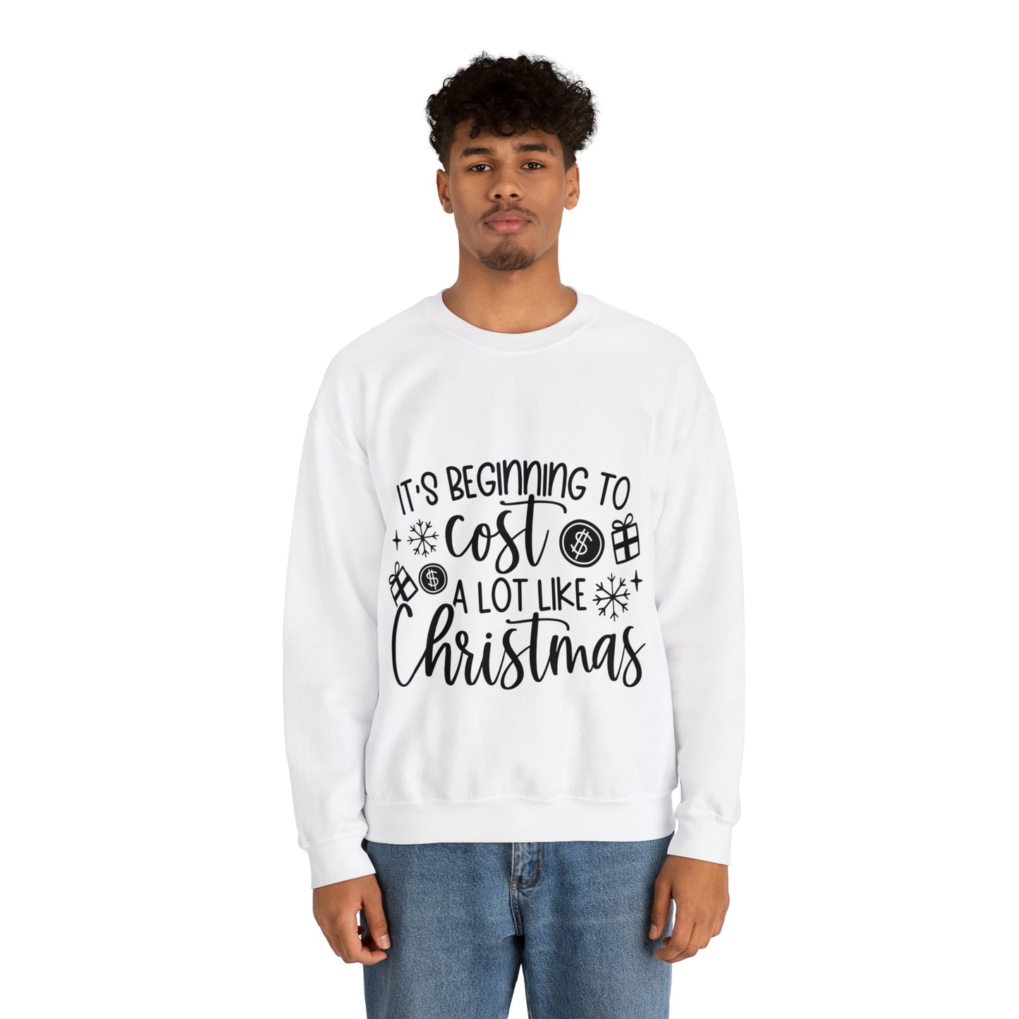 Beginning to Cost a lot like Christmas Unisex Heavy Blend™ Crewneck Sweatshirt image