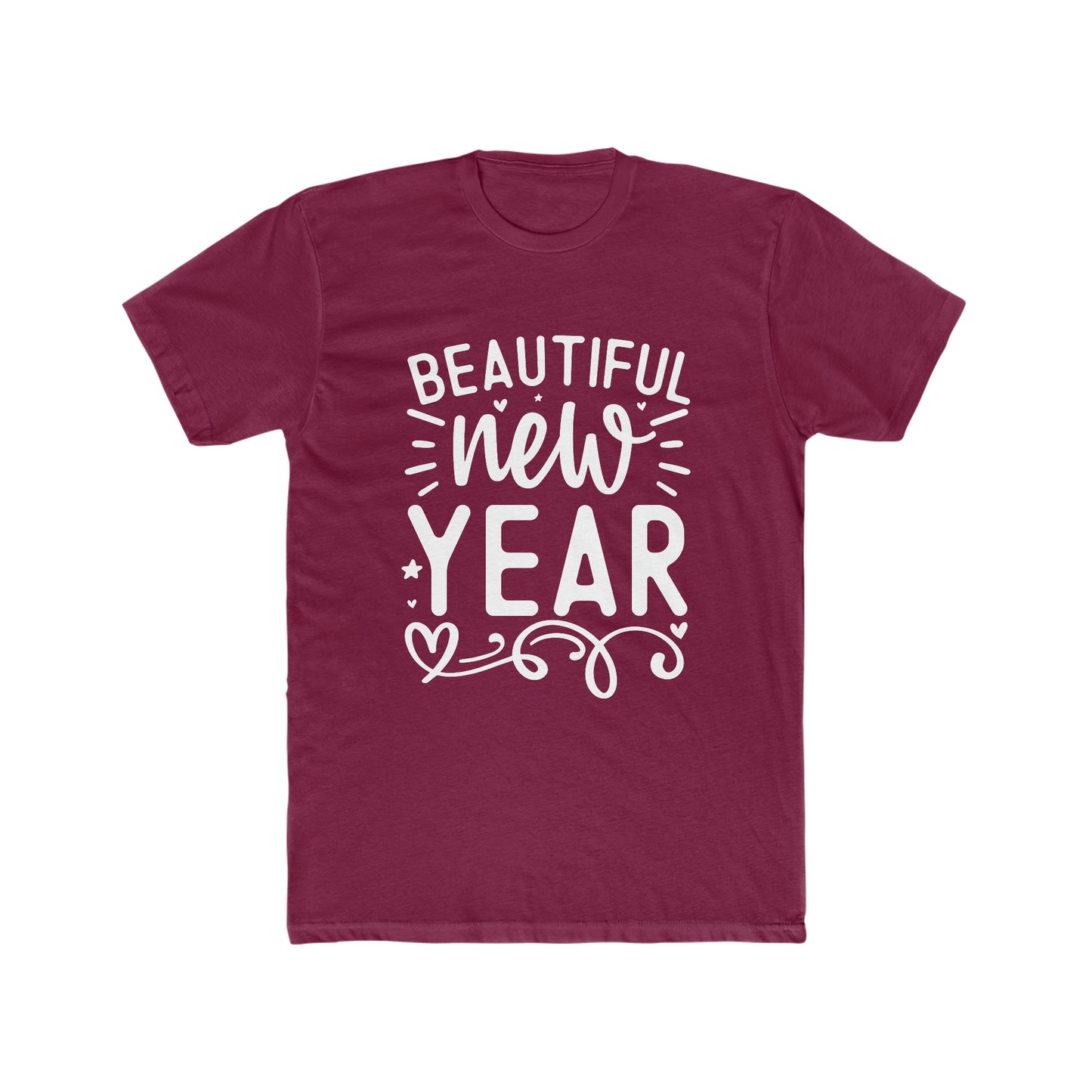 Beautiful New Year Men's Cotton Crew Tee