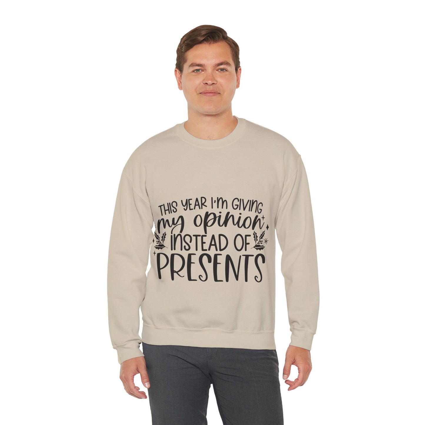 Opinion Instead of Presents Unisex Heavy Blend™ Crewneck Sweatshirt