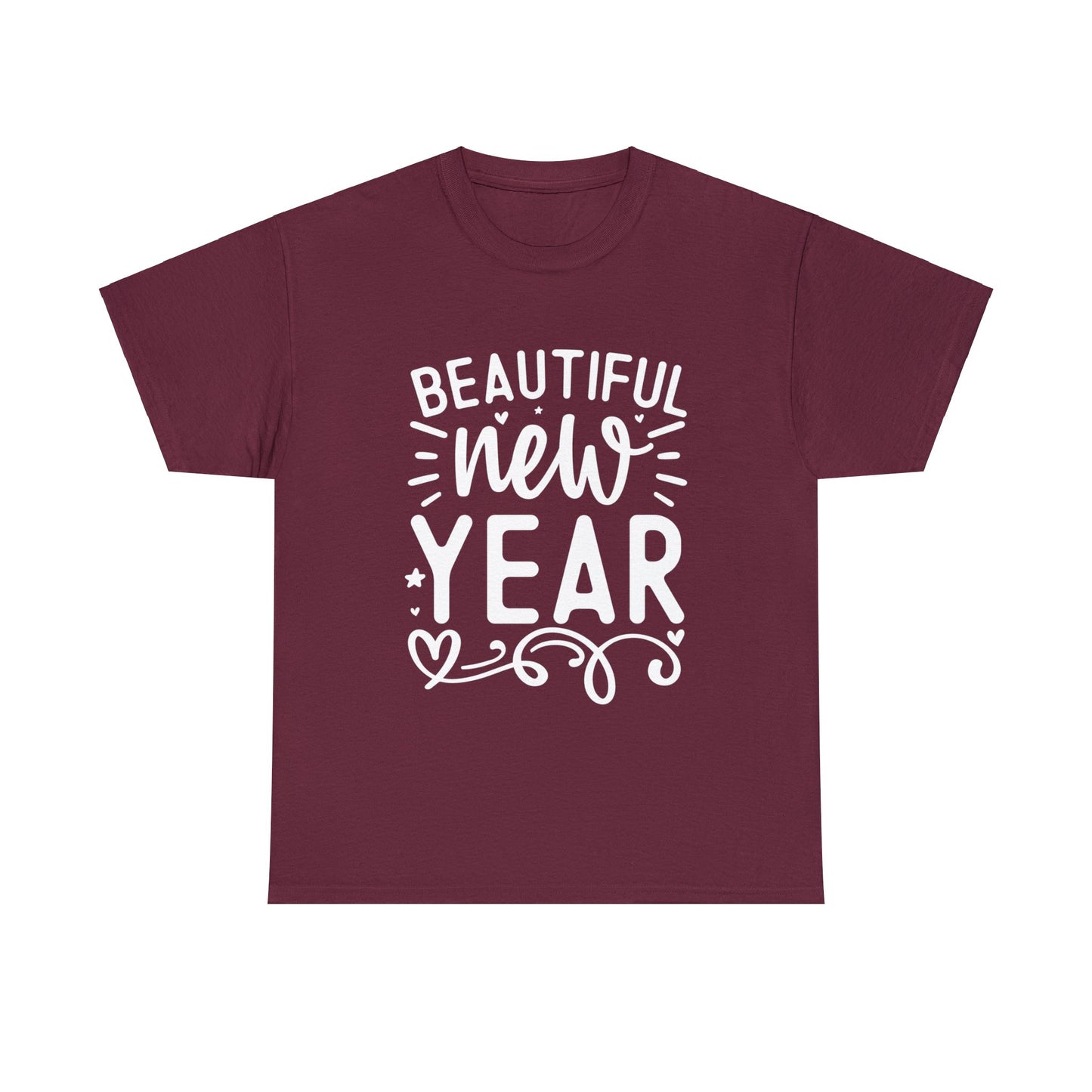 Beautiful New Year Unisex Heavy Cotton Tee