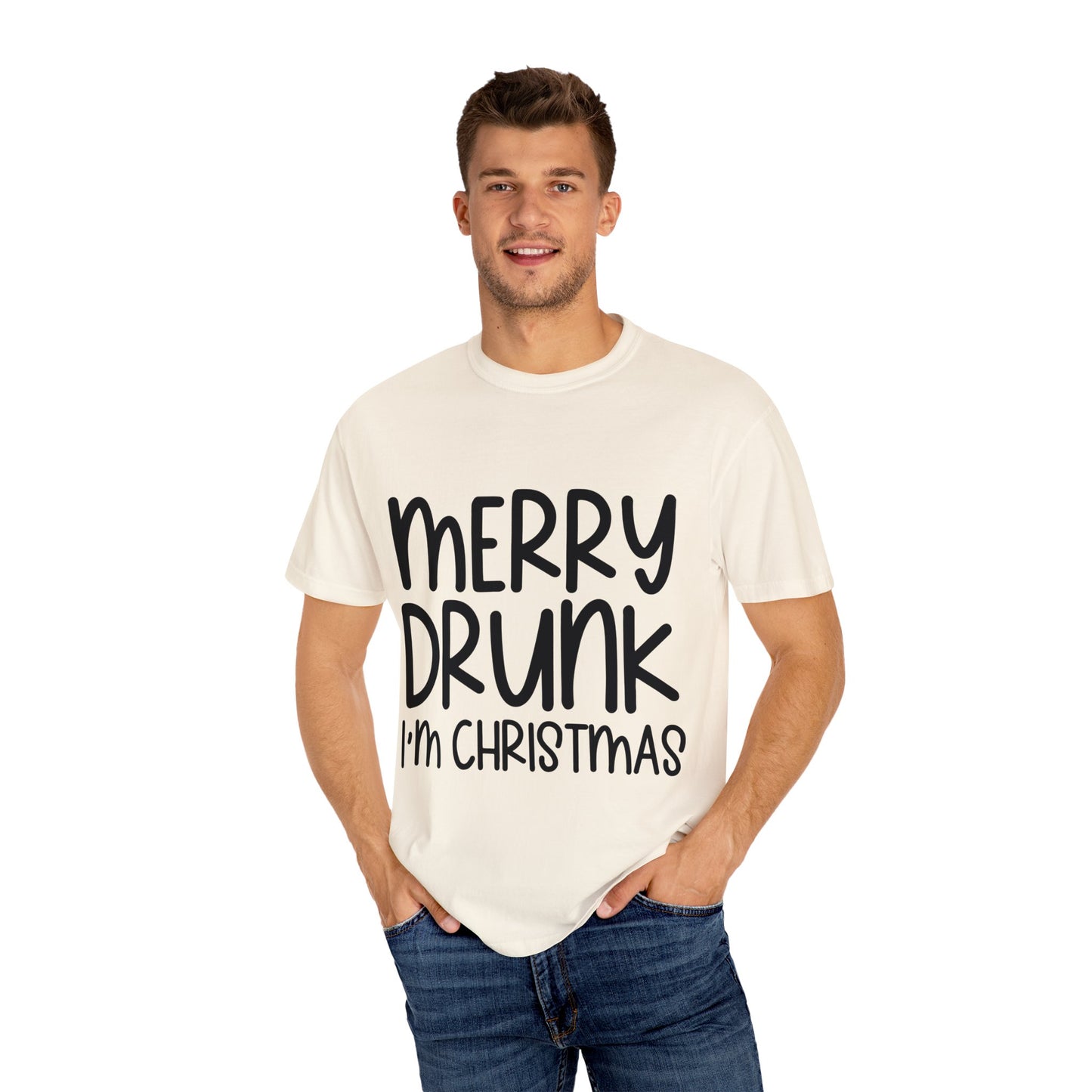 Merry Drunk Unisex Garment-Dyed T-shirt