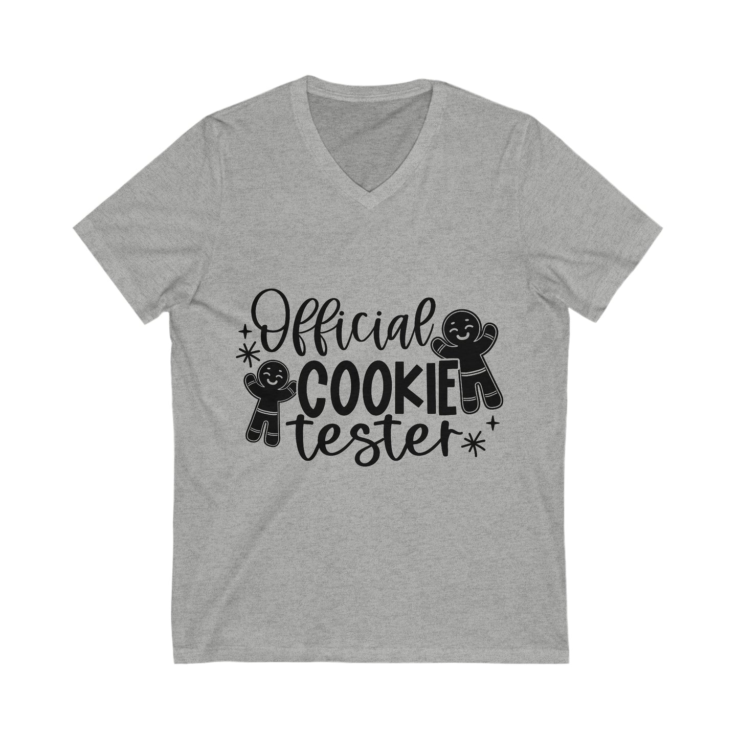 Official Cookie Teseter Unisex Jersey Short Sleeve V-Neck Tee