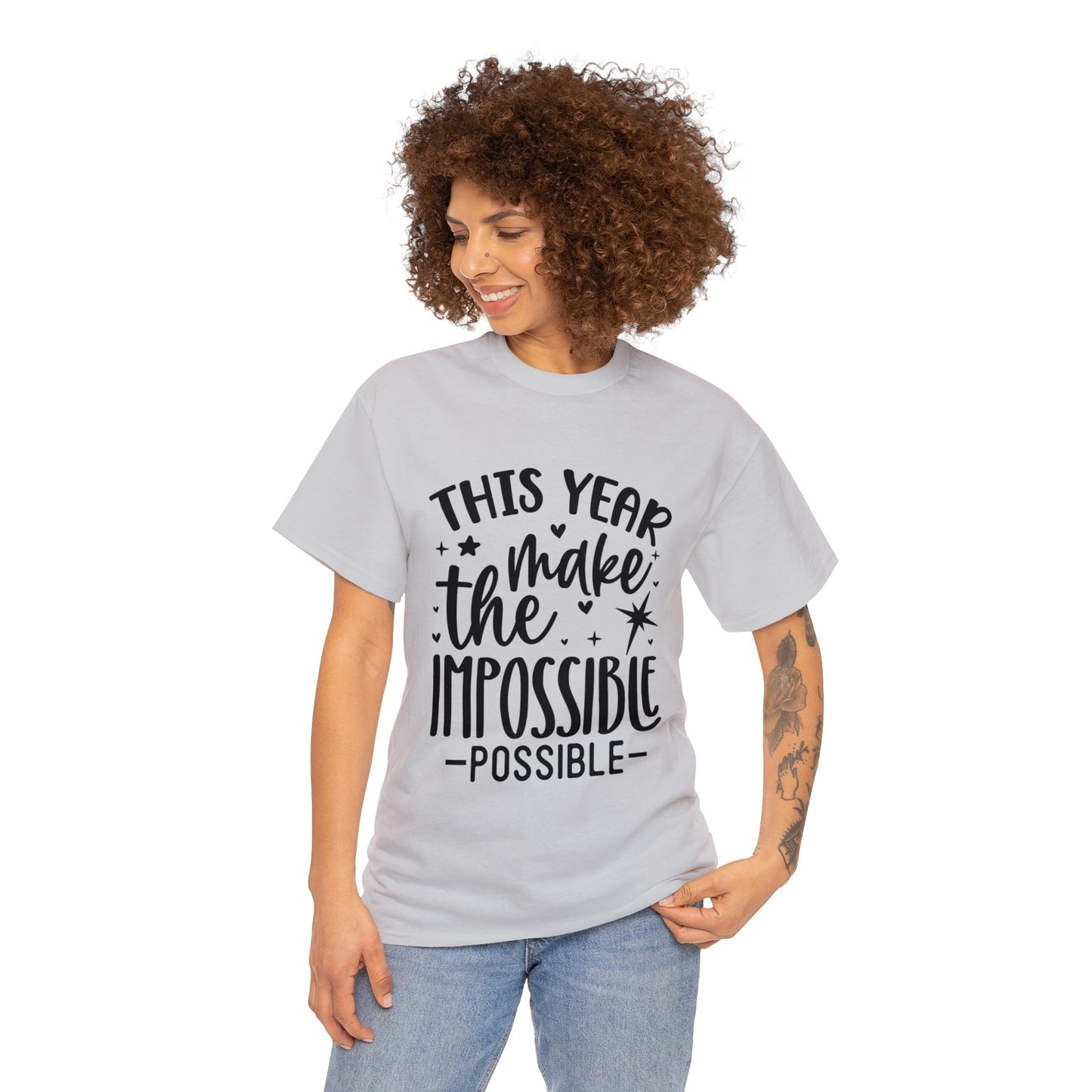 Impossible Possible Unisex Heavy Cotton Tee