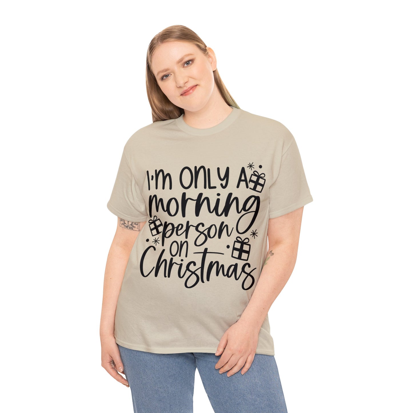 Morning Person Unisex Heavy Cotton Tee