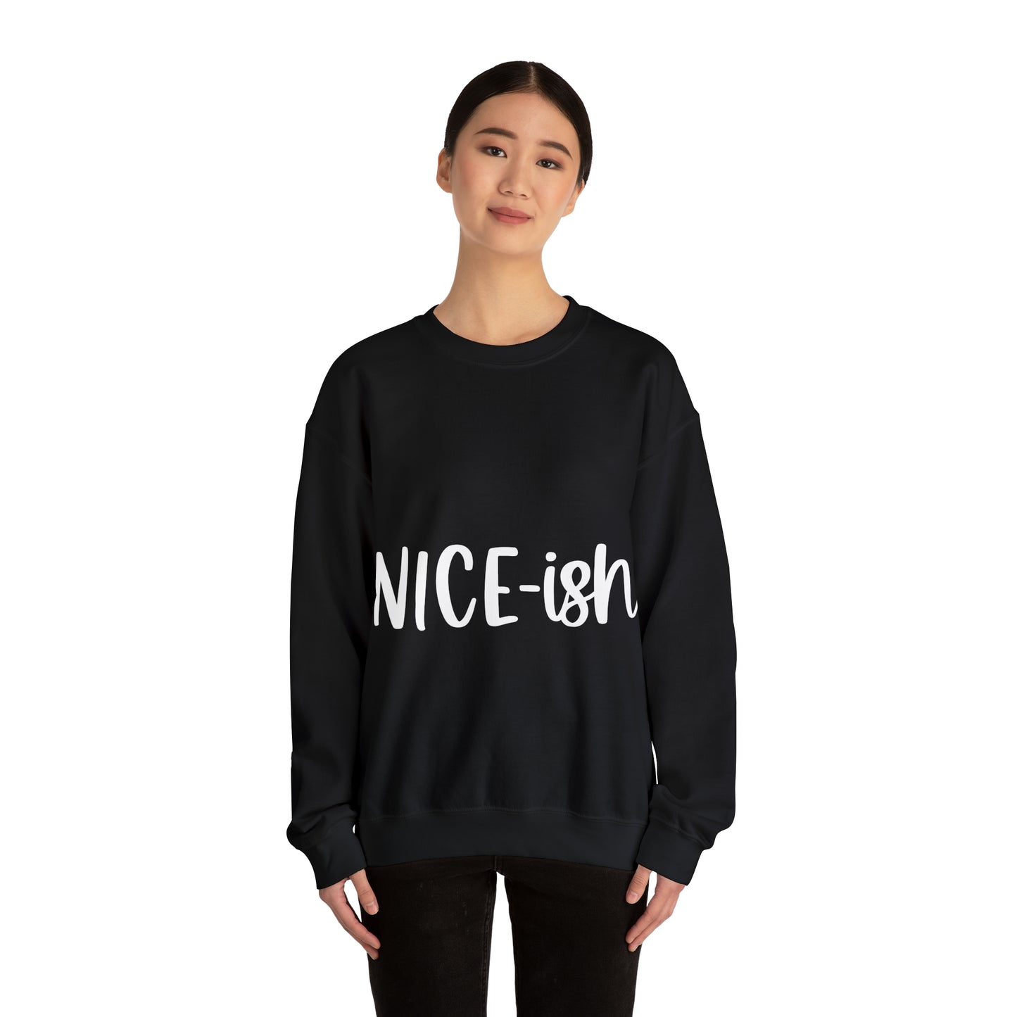 Nice-ish Unisex Heavy Blend™ Crewneck Sweatshirt