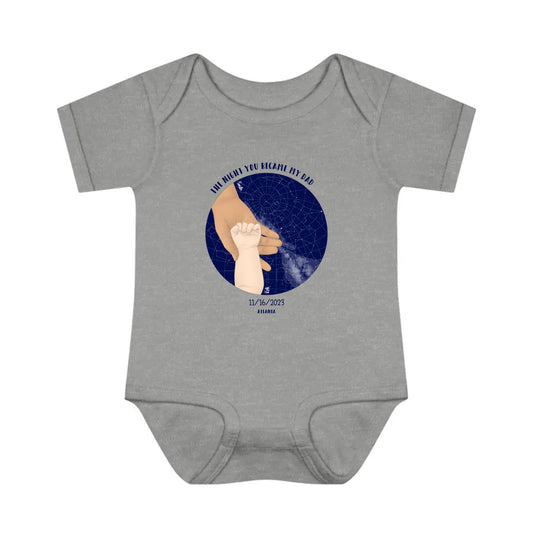 The Day You Became My Dad Starmap Infant Baby Rib Bodysuit